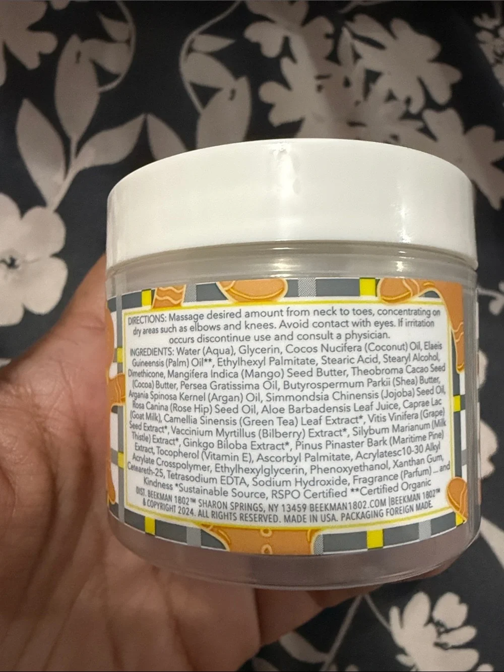Beekman 1802 Ginger Cream Cookie Whipped Body Cream - 60ml/2oz